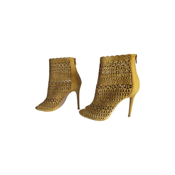 Aldo Cutout Fashion High Heel Open Toe Bootie - Picture 9 of 14